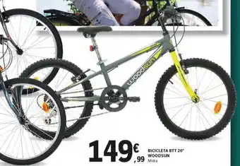 E.Leclerc Bicicleta BTT 20" Woodsun Mista promoção
