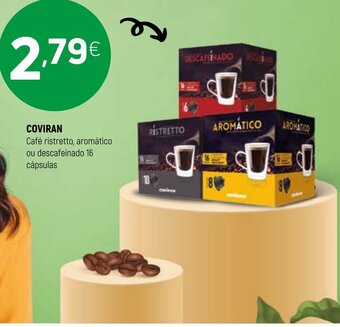 Coviran Coviran Café Ristretto, Aromàtico ou Descafeinado 16 Cápsulas promoção