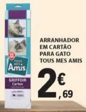E.Leclerc Arranhador em Cartão para Gato Tous Mes Amis promoção
