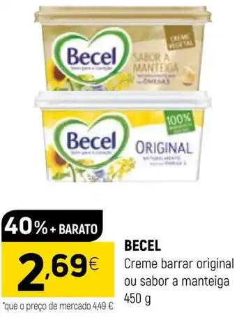 Coviran Becel Creme Barrar Original ou Sabor a Manteiga 450g promoção