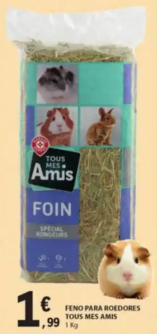 E.Leclerc Feno para Roedores Tous Mes Amis 1kg promoção