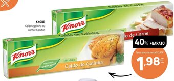 Coviran Knorr Caldos Galinha ou Carne 16 Cubos promoção