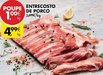 Pingo Doce Entrecosto de Porco promoção