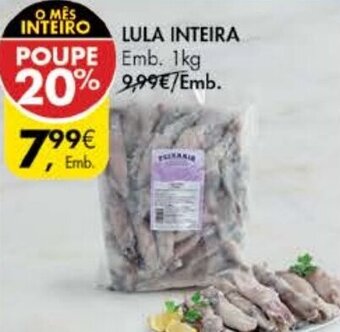 Pingo Doce Lula Inteira 1kg promoção