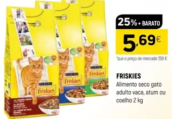 Coviran Friskies Alimento Seco Gato Adulto Vaca, Atum ou Coelho 2kg promoção