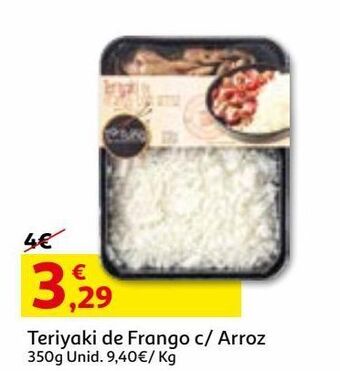 Auchan Teriyaki frango c/arroz 350 g promoção