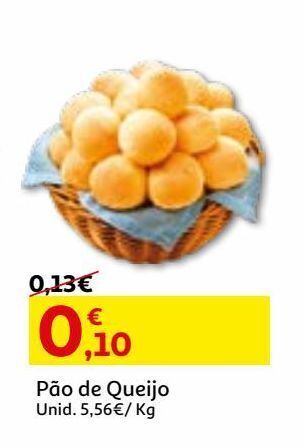 Auchan Pão de queijo un promoção