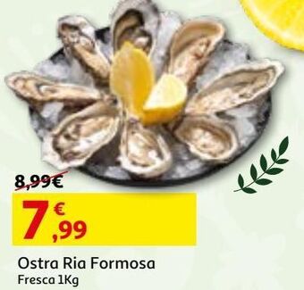 Auchan Ostra ria formosa fresca 1 kg promoção