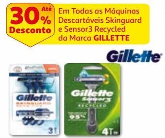 Auchan Máquina descartável gillette promoção