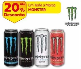 Auchan Bebida energetica monster promoção