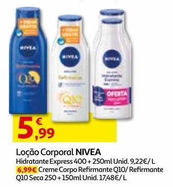 Loção corporal nivea