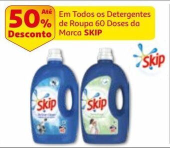 Auchan Det. roupa máq. liquído skip promoção
