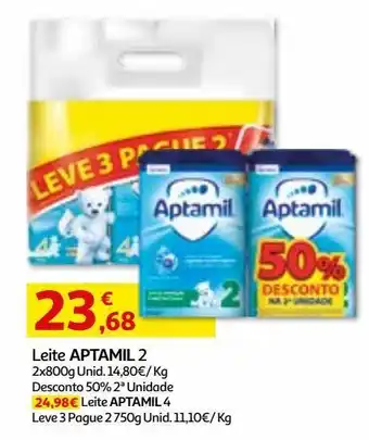 Auchan Leite aptamil 2 promoção