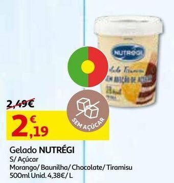 Gelado s/ açúcar nutrégi