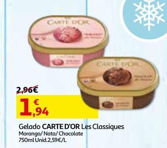 Auchan Gelado carte d'or promoção