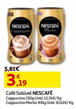 Auchan Café solúvel nescafé promoção
