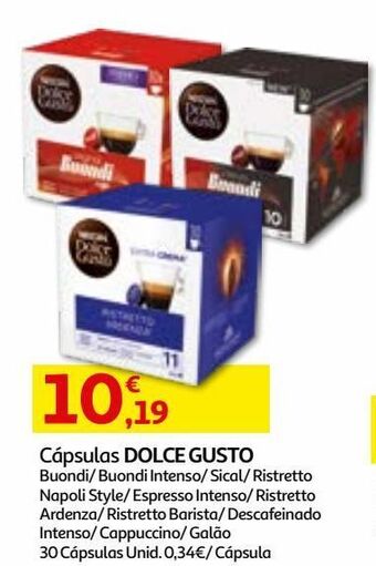 Auchan Cápsulas dolce gusto buondi promoção