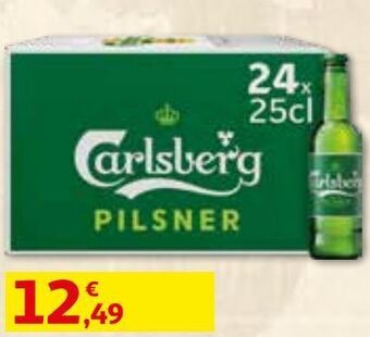 Auchan Cerveja carlsberg 24x0.25 l promoção