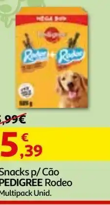 Auchan Snacks cão pedigree rodeo multipack promoção