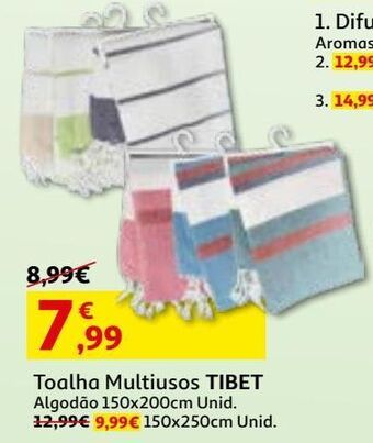 Auchan Toalha multiusos algodão promoção