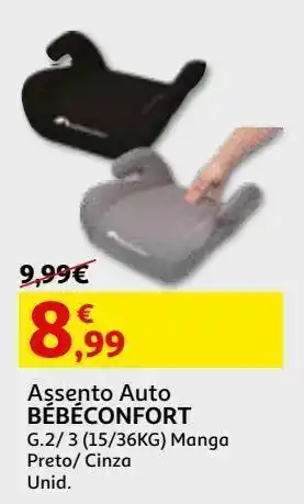 Auchan Assento auto g.2/3 bébéconfort promoção