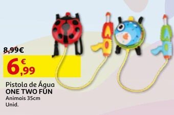 Pistola de agua one two fun animais 35 cm