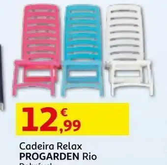 Auchan Cadeira relax progarden rio dobrável promoção