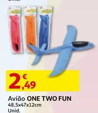 Auchan Avião one two fun 48.5x47x12cm promoção