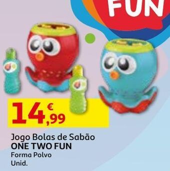 Auchan Jogo bolas sabão one two fun forma polvo promoção