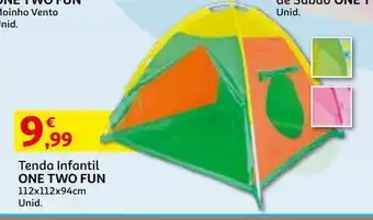 Auchan Tenda infantil one two fun 112x112x94cm promoção