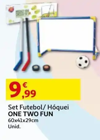 Auchan Set futebol/hoquei one two fun 60x41x29cm promoção