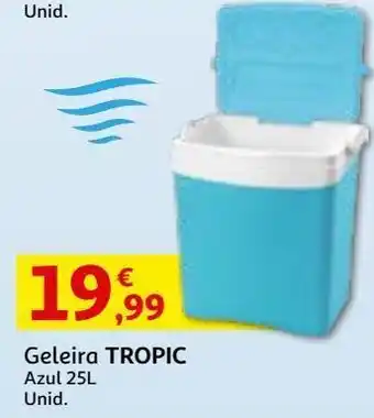Auchan Geleira tropic azul 25l promoção