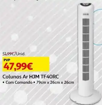 Colunas ar hjm:com comando 79x26x26 tf40rc
