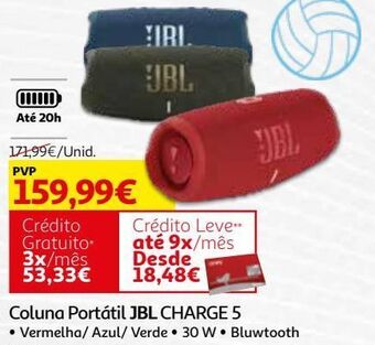 Auchan Coluna portátil jbl promoção