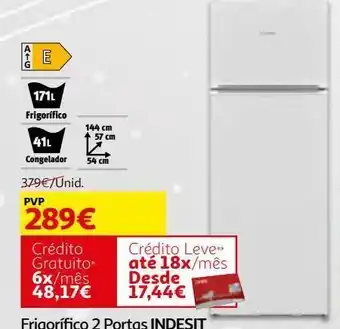 Auchan Frigorifico 2portas indesit:i55tm 4120 w 2 promoção