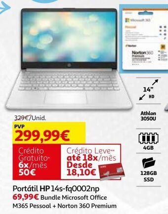 Auchan Portátil hp promoção