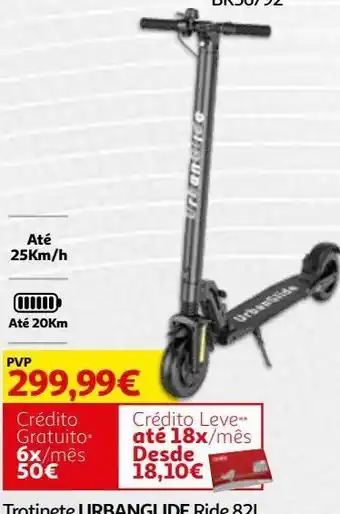 Auchan Trotinete urbanglide:ride 82l promoção