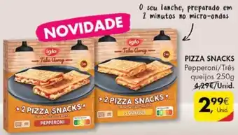 Pingo Doce Pizza Snacks Iglo 250g promoção