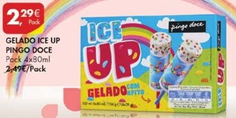 Pingo Doce Gelado Ice Up Pingo Doce 4 x 80ml promoção