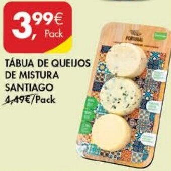 Pingo Doce Tábua de Queijos de Mistura Santiago promoção