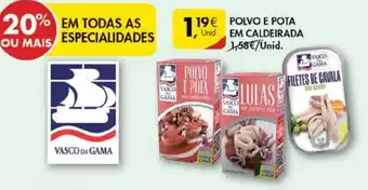 Pingo Doce Polvo e Pota em Caldeirada Vasco da Gama promoção