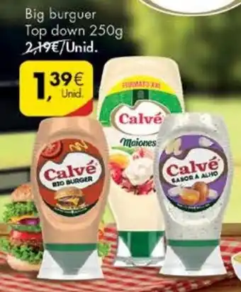 Pingo Doce Big Burger Top Down Calvé 250g promoção