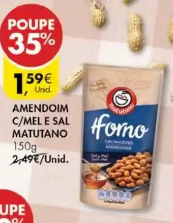 Amendoim c/Mel e Sal Horno Matutano 150g