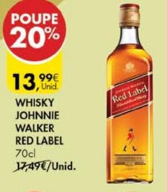 Pingo Doce Whisky Johnnie Walker Red Label 70cl promoção