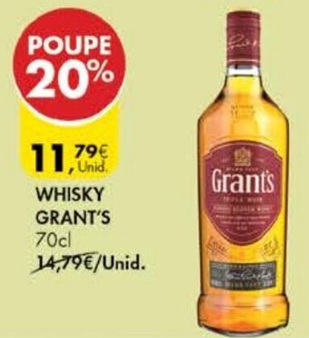 Pingo Doce Whisky Grant's 70cl promoção