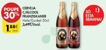 Pingo Doce Cerveja c/Álcool Franziskaner 50cl promoção