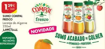 Pingo Doce Sumo Compal Fresco 250ml promoção