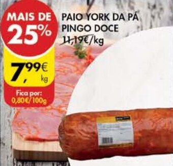 Pingo Doce Paio York da Pá Pingo Doce promoção