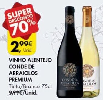 Pingo Doce Vinho Alentejo Conde de Arraiolos Premium 75cl promoção