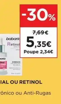 El Corte Inglés Serum anti rugas babaria promoção